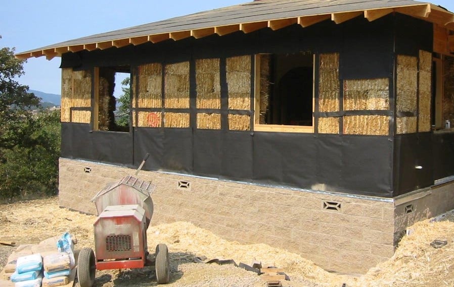 How do you build a straw-bale home?