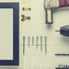 Tools for hanging pictures on a plaster wall
