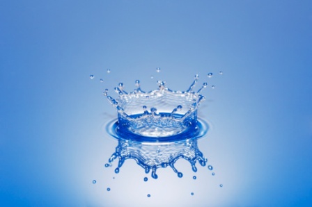 drop of water falling
